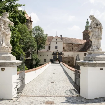 Burg Schlaining Eingangstor aufgenommen im Burgenland